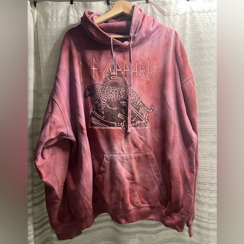 Graphic Hoodie Sweater in Red